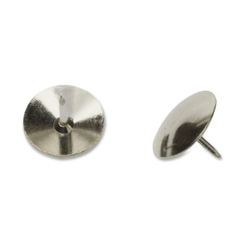 AbilityOne SKILCRAFT Thumbtack 100 / Box - Silver - Steel