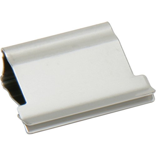 AbilityOne SKILCRAFT Clam Clip Dispenser Refills Large - 35 / Box - Stainless Steel - Stainless Steel