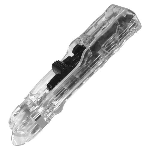 AbilityOne SKILCRAFT Clam Clip Dispenser Large - 60 Sheet Capacity - 1Dozen - Black, Clear - Stainless Steel
