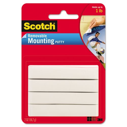 Scotch Adhesive Putty, Removable, 2 oz