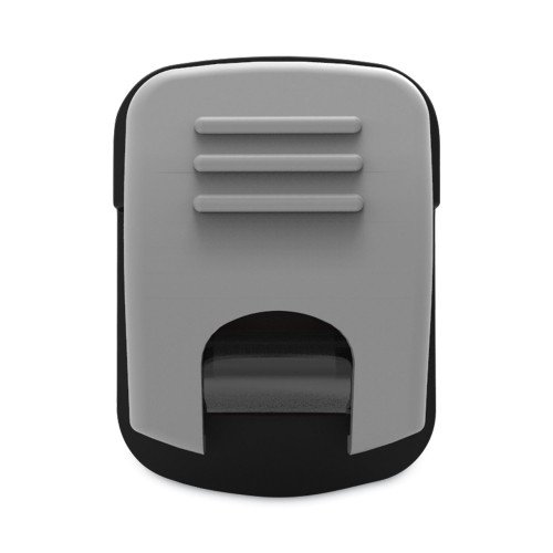 Advantus Grip-A-Clip Magnetic/Adhesive Clips, 0.13" Jaw Capacity, Gray, 10/Box