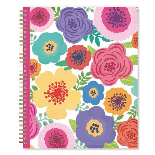 Blue Sky Mahalo Academic Year Create-Your-Own Cover Weekly/Monthly Planner, Floral Artwork, 11 x 8.5, 12-Month (July-June): 2025-2026