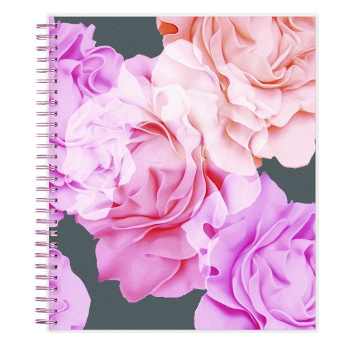 Blue Sky Joselyn Monthly Wirebound Planner, Floral Artwork, 10 x 8, Pink/Peach/Black Cover, 12-Month (Jan to Dec): 2026