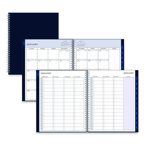 Blue Sky Passages Weekly Appointment Book and Monthly Planner, 11 x 8.5, Navy Cover, 12-Month (Jan to Dec): 2026