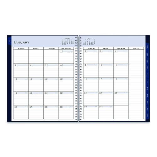 Blue Sky Passages Weekly/Monthly Planner, 11 x 8.5, Navy Cover, 12-Month (Jan to Dec): 2026
