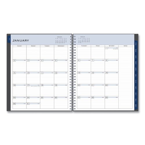 Blue Sky Passages Monthly Planner, 10 x 8, Charcoal Cover, 12-Month (Jan to Dec): 2026