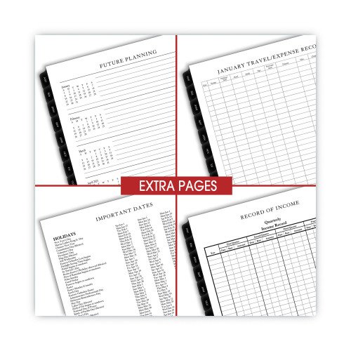 AT-A-GLANCE Executive Weekly/Monthly Planner Refill with Hourly Appointments, 8.75 x 6.88, White Sheets, 12-Month (Jan to Dec): 2026