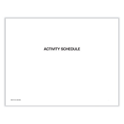 Unicor 7510016650589, Activity Schedule, 11 x 8.5, White Cover, 12-Month (Jan to Dec): 2026, 10/Pack