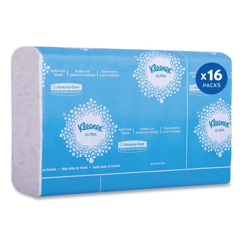 Kleenex Reveal Multi-Fold Towels, 2-Ply, 8 x 9.4, White, 16/Carton