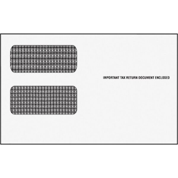 Adams 1099-NEC Envelopes Document - 3 3/4" Width x 8 3/4" Length - Gummed - White - 500 / Carton (B22223)