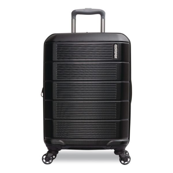 AMERICAN TOURISTER Stratum 2.0 Hardside Spinner Suitcase, 15 x 9.5 x 22, Jet Black (1423481465)