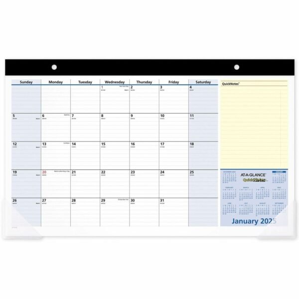 At-A-Glance QuickNotes Compact Monthly Desk Pad Calendar (SK71000)