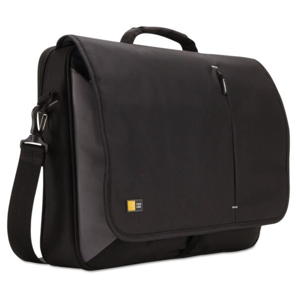 Case Logic Laptop Messenger, Fits Devices Up to 17", Dobby Nylon, 3.37 x 17.75 x 13.75, Black (3201140)