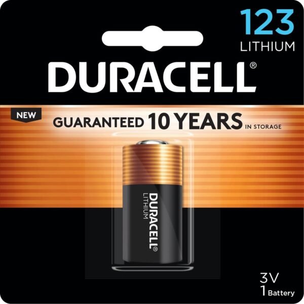 Duracell Lithium Photo Battery For Camera, Photo Equipment - 3 V DC - 1 Each (DL123AB)