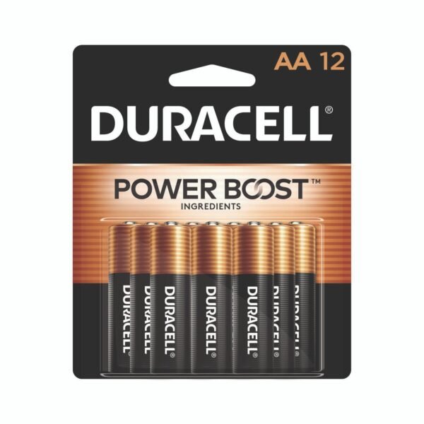 Duracell Power Boost CopperTop Alkaline AA Batteries, 12/Pack (MN15B12BCD)