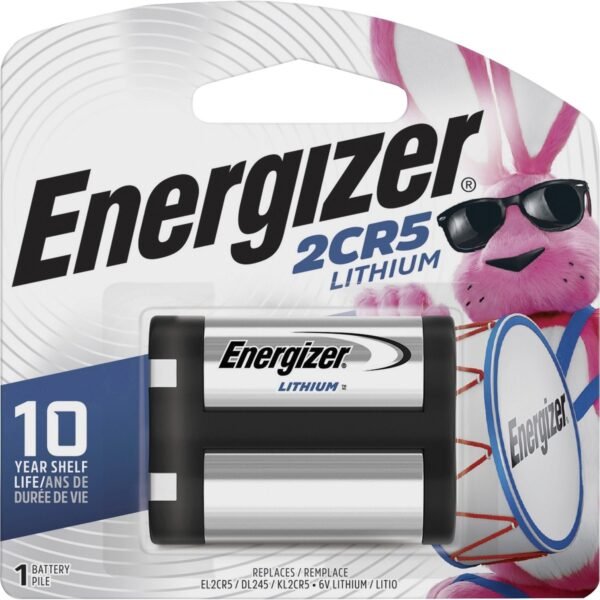 Energizer 2CR5 Lithium Photo Batteries For Multipurpose - 2CR5 - 1500 mAh - 6 V DC - 1 / Pack (EL2CR5BP)