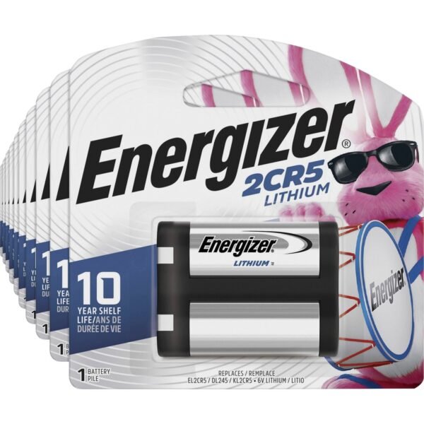 Energizer 2CR5 Lithium Photo Battery Boxes of 6 For Multipurpose - 2CR5 - 1500 mAh - 6 V DC - 4 / Carton (EL2CR5BPCT)