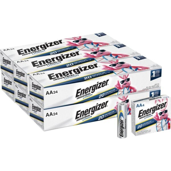 Energizer Industrial AA Lithium Battery 4-Pack For Construction, Facility Maintenance, Medical Center, Office, Classroom - AA - 4/Pack - 36 / Carton (LN91CT)