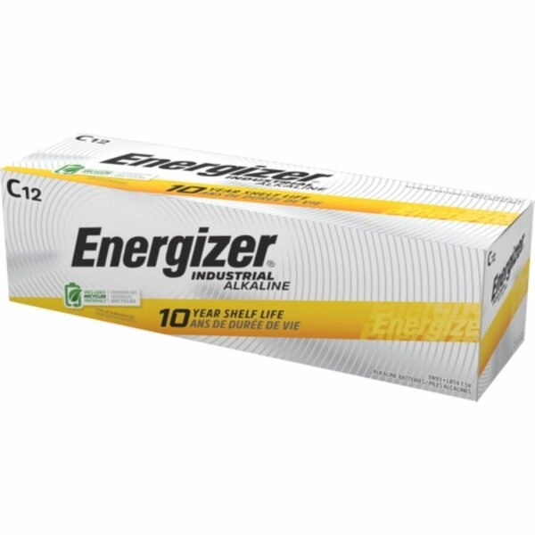 Energizer Industrial Alkaline C Battery Boxes of 12 For Multipurpose - C - 8350 mAh - 12/Box - 6 / Carton (EN93CT)