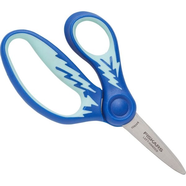 Fiskars Softgrip Left-handed Pointed Kids Scissors 5" Overall Length - Left - Pointed Tip - Multi - 1 Each (1943301020)