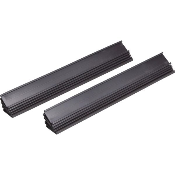 MasterVision Black Magnetic Data Cards Support 6" x 1" Media - Black - 10 / Pack (FM2632)