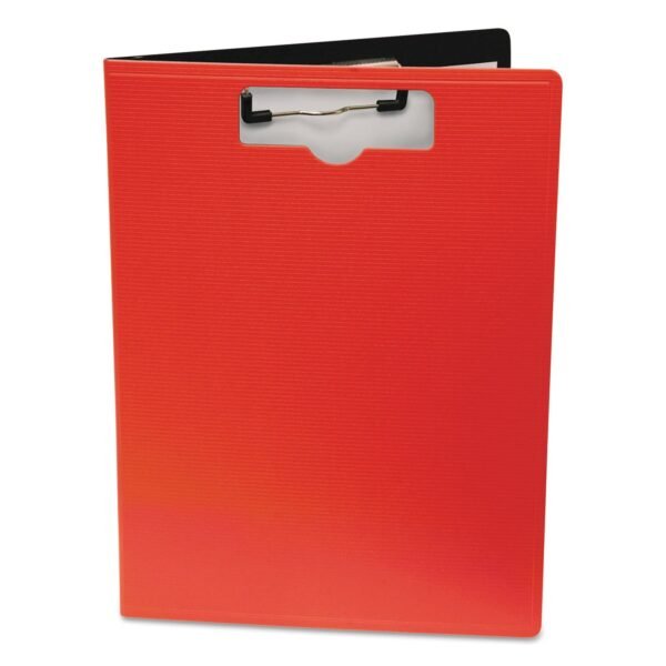 Mobile OPS Portfolio Clipboard with Low-Profile Clip, Portrait Orientation, 0.5" Clip Capacity, Holds 8.5 x 11 Sheets, Red (61632)