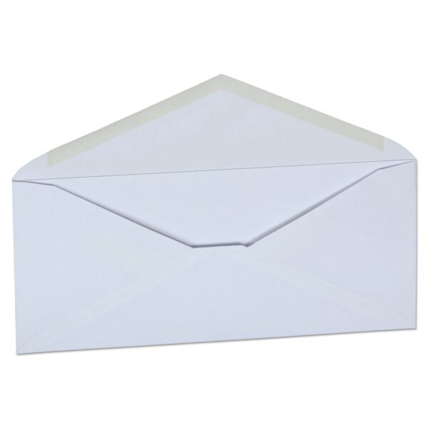 Office Impressions White Envelope, #10, Commercial Flap, Gummed Closure, 4.13 x 9.5, White, 500/Box (OFF82292)