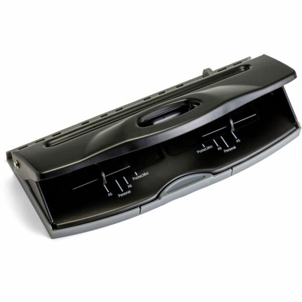Officemate Diary 6-Hole Punch, Black 8 Sheet - Steel - 3.6" Width x 1.9" Height - Black (90160)