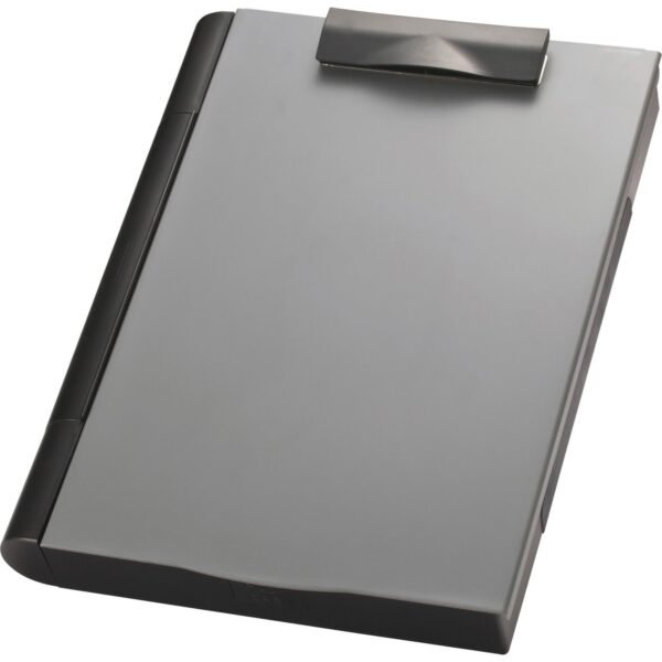 Officemate Double Storage Top-opening Form Holder 0.75" Clip Capacity - Top Opening - 9" x 12" Sheet Size - Plastic - Gray - 1 Each (83357)