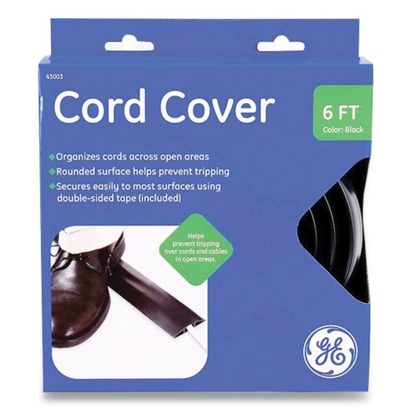 Power Gear Cord Cover, 2.5" x 6 ft, Black (43003)