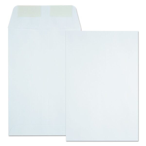 Quality Park Catalog Envelope, 24 lb Bond Weight Paper, #1, Square Flap, Gummed Closure, 6 x 9, White, 500/Box (40788)