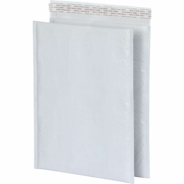 Quality Park Poly Bubble Mailers Bubble - 10 1/2" Width x 15" Length - Strip - White - Poly - 25 / Box (95011)