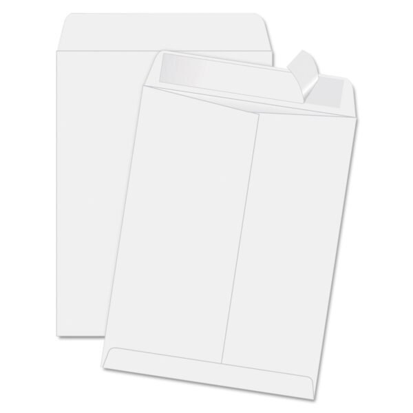 Quality Park Redi-Strip Catalog Envelope, #14 1/2, Cheese Blade Flap, Redi-Strip Adhesive Closure, 11.5 x 14.5, White, 100/Box (44834)