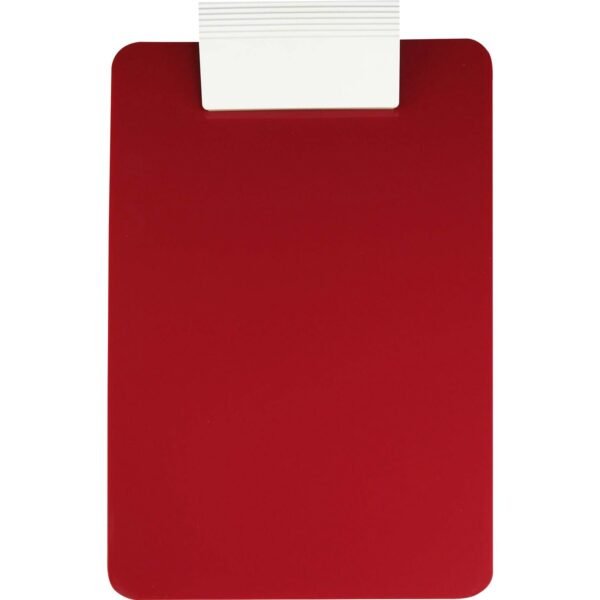Saunders Antimicrobial Clipboard 8 1/2" x 11" Sheet Size - Red, White - 1 Each (21611)