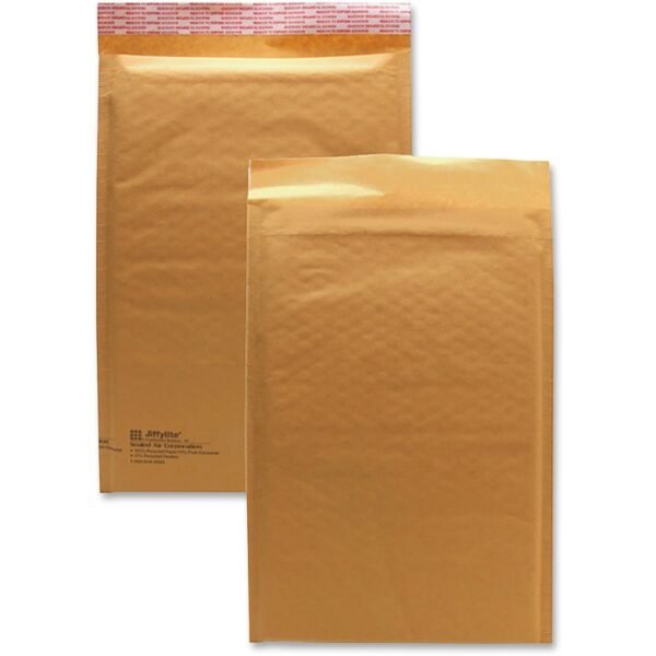 Sealed Air JiffyLite Cellular Cushioned Mailers Bubble - #3 - 8 1/2" Width x 14 1/2" Length - Peel & Seal - Kraft - Kraft - 25 / Carton (10188)