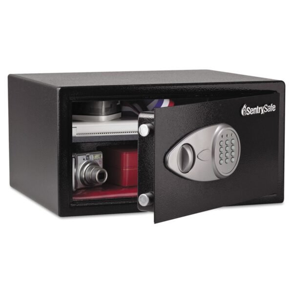 SentrySafe Electronic Lock Security Safe, 1 cu ft, 16.94w x 14.56d x 8.88h, Black (X105)