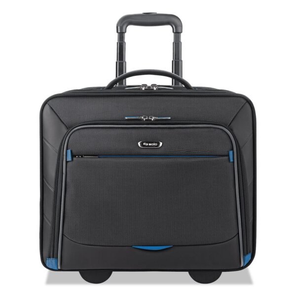 SOLO Active Rolling Overnighter Case, Fits Devices Up to 16", Polyester, 7.75 x 14.5 x 14.5, Black (TCC902420)