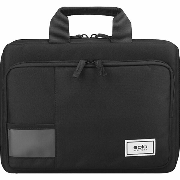Solo Carrying Case for 13.3" Chromebook, Notebook - Black Drop Resistant, Bacterial Resistant, Water Resistant - Fabric Body - Handle - 1 Each (PRO1514)