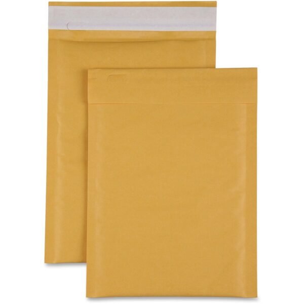 Sparco Size 1 Bubble Cushioned Mailers Bubble - #1 - 7 1/2" Width x 12" Length - Self-sealing - Kraft - Kraft - 100 / Carton (74981)