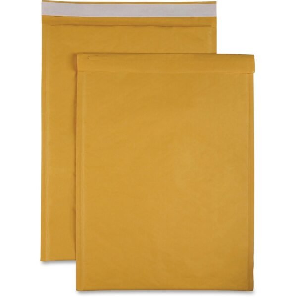Sparco Size 6 Bubble Cushioned Mailers Bubble - #6 - 12 1/2" Width x 19" Length - Self-sealing - Kraft - Kraft - 50 / Carton (74986)