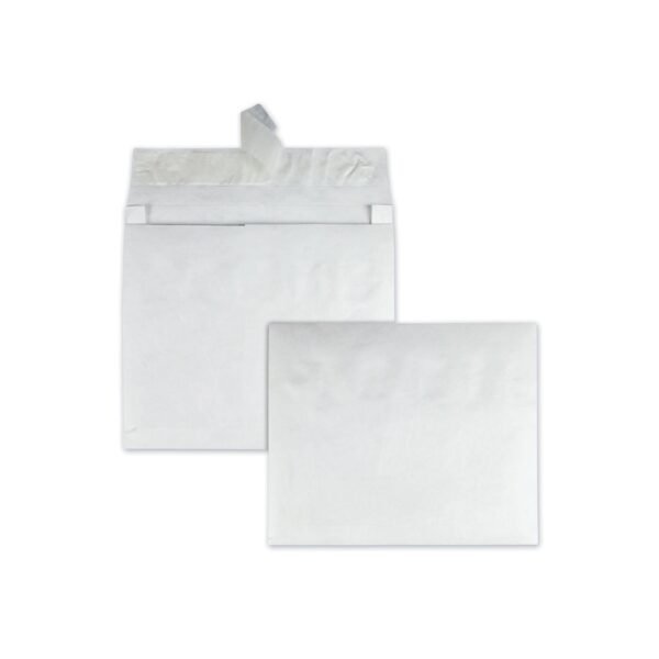 Survivor Heavyweight 18 lb Tyvek Open End Expansion Mailers, #13 1/2, Square Flap, Redi-Strip Adhesive Closure, 10 x 13, White, 100/CT (R4430)