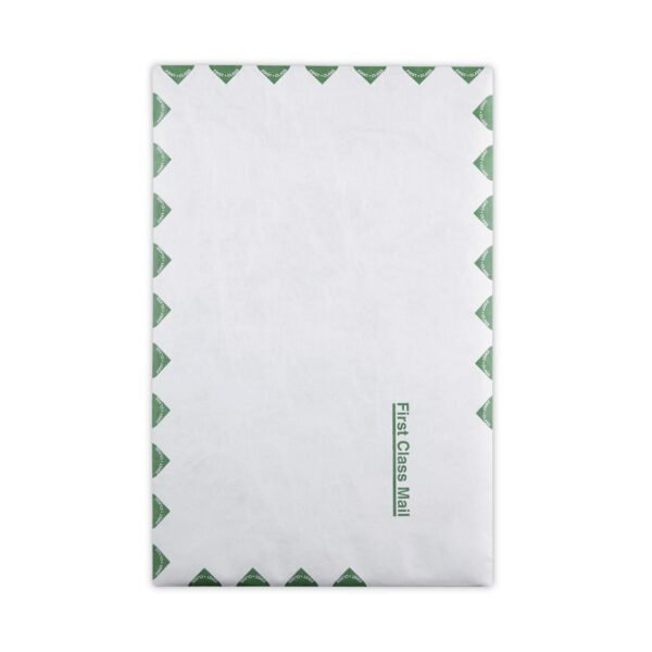 Survivor Lightweight 14 lb Tyvek Catalog Mailers, First Class, #15, Square Flap, Redi-Strip Adhesive Closure, 10 x 15, White, 100/Box (R1670)