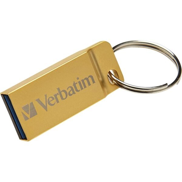 Verbatim 32GB Metal Executive USB 3.0 Flash Drive - Gold 32 GB - USB 3.0 - Gold - Lifetime Warranty - 1 Each - TAA Compliant (99105)