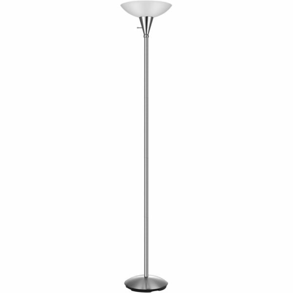 Victory Light V-Light Torchiere Floor Lamp 10 W LED Bulb - Energy Saving - Floor-mountable - Silver - for Reading, Waiting Area, Office, Meeting Room (CAVS7021601)