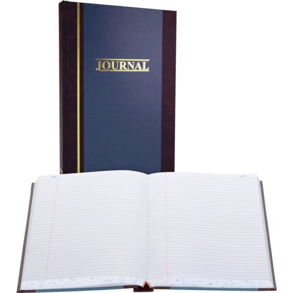 Wilson Jones S300 Record Ruled Account Journal 500 Sheet(s) - 7.25" x 11.75" Sheet Size - Blue - White Sheet(s) - Blue Cover - 1 Each (S3005R)