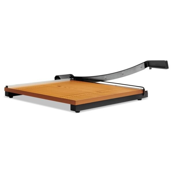 X-ACTO Square Commercial Grade Wood Base Guillotine Trimmer, 15 Sheets, 18" Cut Length, 18 x 18 (26618LMR)