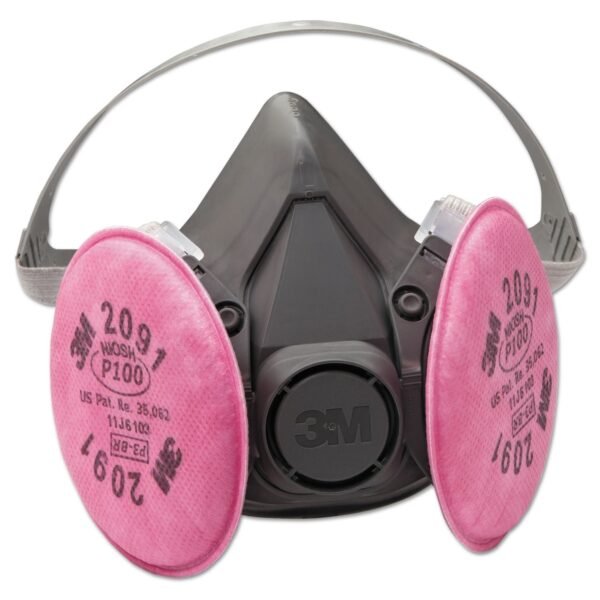 3M Half Facepiece Respirator 6000 Series, Reusable, Medium (6291)