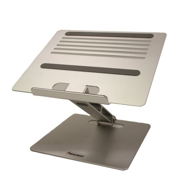 AbilityOne 7110017136390, SKILCRAFT Laptop Riser, 9.5 x 8.5 x 1.5 to 8, Silver