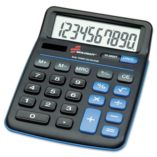 AbilityOne 7420014844580, SKILCRAFT Desktop Calculator, 10-Digit Digital