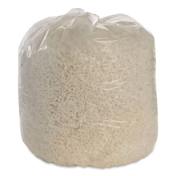 AbilityOne 810500NIB1402, SKILCRAFT Recycled Content Trash Can Liners, XX Heavy-Duty, 45 gal, 1.5 mil, 40 x 48, Clear, 100/Box (5681549)